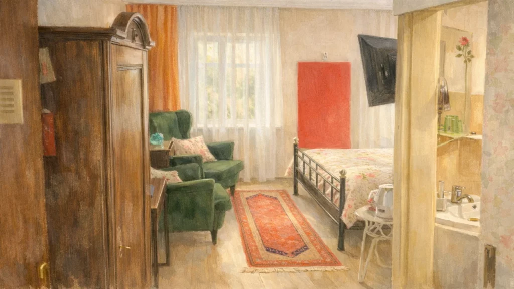 Stilisiertes Gemälde Doppelzimmer "English Rose"